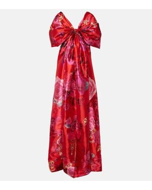 CAMILLA Abito Lungo Poly - Rosso
