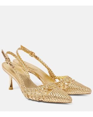 Jonathan Simkhai Slingback-Pumps Dylan Aus Metallic-Leder - Mettallic