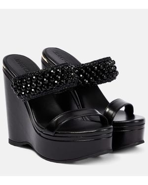 Jimmy Choo Sandali Amoure Wedge 130 - Nero