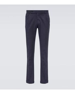 Thom Sweeney Pantaloni Chino A Vita Media - Blu