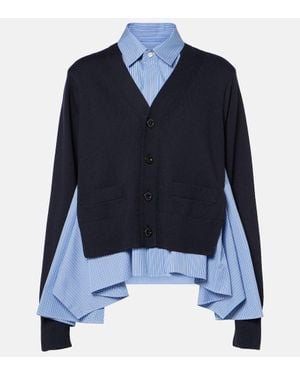 Sacai Cardigan - Blu