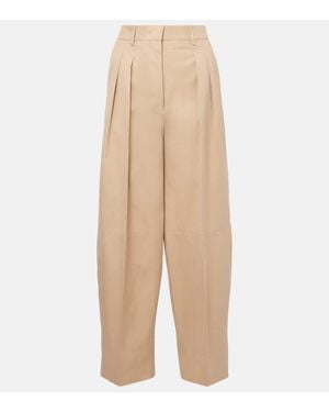 Altuzarra Dash High-Rise Cotton Wide-Leg Trousers - Natural