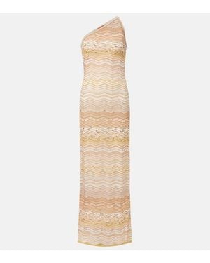 Missoni Zig Zag Lame Maxi Dress - Natural