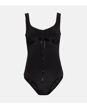 Simone Rocha Body Con Fiocco - Nero