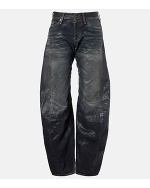 Acne Studios 2006F Distressed Wide-Leg Jeans - Blue