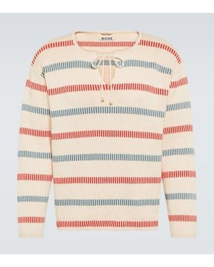 Bode Pullover Bay Stripe - Rosa