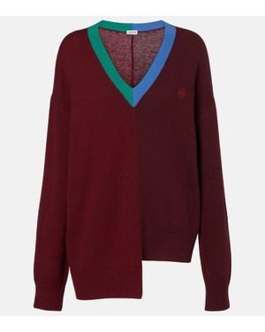 Loewe Pullover Anagram Aus Einem Wollgemisch - Rot