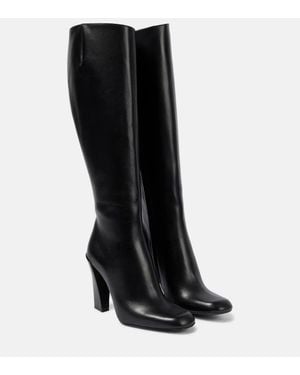 Victoria Beckham Botas Altas De Piel - Negro
