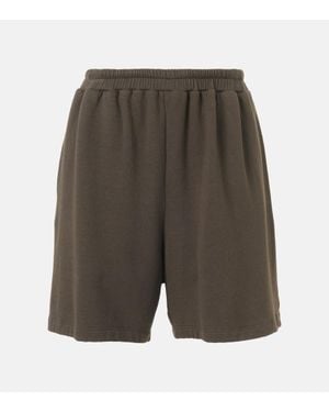 The Row Short Gana En Coton Et Cachemire - Gris