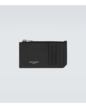Saint Laurent 'Classic Fragments' Portemonnaie - Schwarz