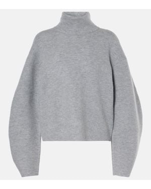 Ulla Johnson Rollkragenpullover Leona Aus Wolle - Grau