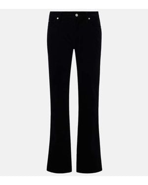 7 For All Mankind Flared Jeans Calie Straight Aus Cord - Blau