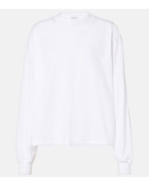 Alaïa Cotton Jersey Sweatshirt - White