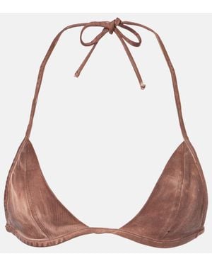 Rick Owens Bralette Aus Denim - Pink