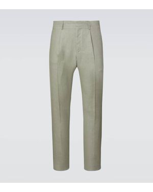 Lardini Linen Chinos - Green