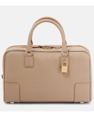 Loewe Amazona 28 Leather Tote Bag - Natural
