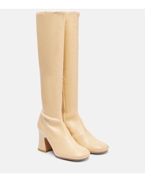 Chloé Janis 80 Knee-High Boots - Natural