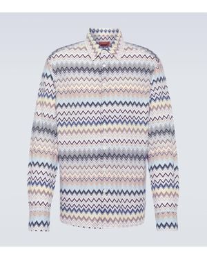 Missoni Zig Zag Cotton Shirt - Gray