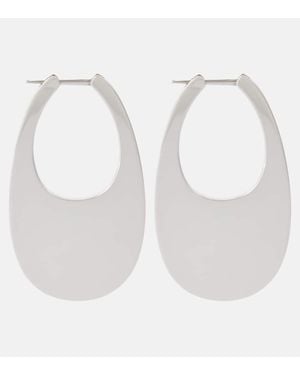 Coperni Orecchini Swipe Large Con Logo - Bianco