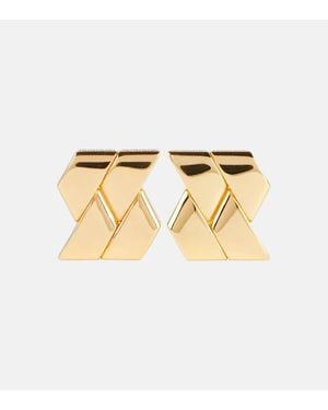 Versace Greca Earrings - Metallic