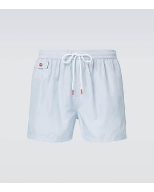 Kiton Logo Swim Trunks - Blue