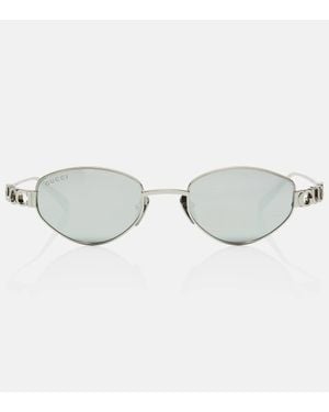 Gucci Oval Sunglasses - Grey