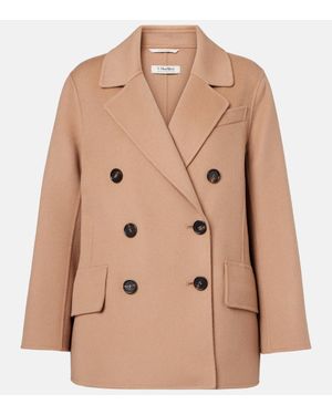 Max Mara Cabanjacke Lukas Aus Schurwolle - Natur