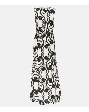 Dries Van Noten Abito Lungo - Bianco