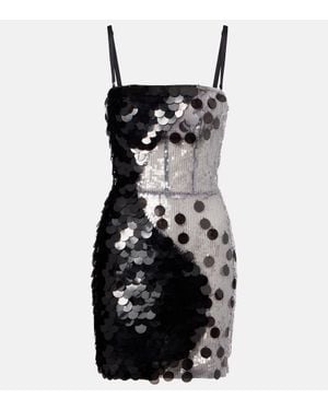 Nensi Dojaka Sequined Minidress - Black