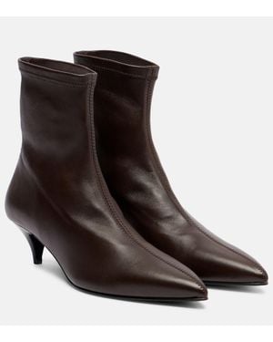 A.Emery Ophelia Leather Ankle Boots - Brown