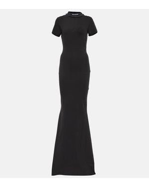 ワンピース BALENCIAGA Black Viscose Blend Blazer Dress Balenciaga Viscose Blend Blazer Dress in Black | Lyst