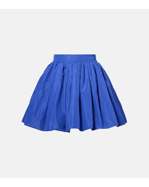Patou Minirock Aus Faille - Blau