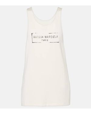 Maison Margiela Logo Tank Top - Natural