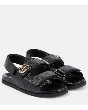 Gucci Sandalo Donna Con Doppia G, Taglia - Nero