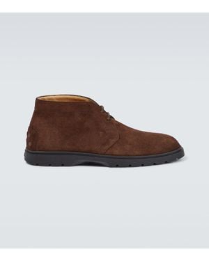 Tod's Suede Boots - Brown