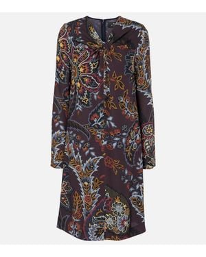Etro Printed Minidress - Black