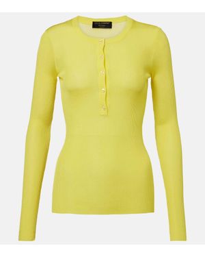 Dolce & Gabbana Pullover Aus Rippstrick - Gelb