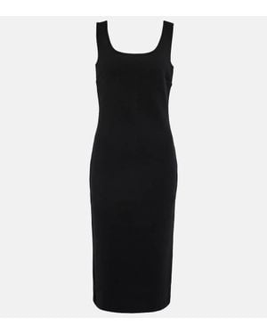 Max Mara Midikleid Onagro Aus Einem Wollgemisch - Schwarz