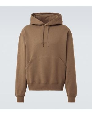 Saint Laurent Sweat-Shirt A Capuche En Coton - Marron
