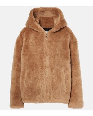 Yves Salomon Jacke Aus Wolle - Braun
