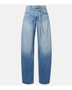 SLVRLAKE Denim Mid-Rise Barrel Jeans Hailey - Blau