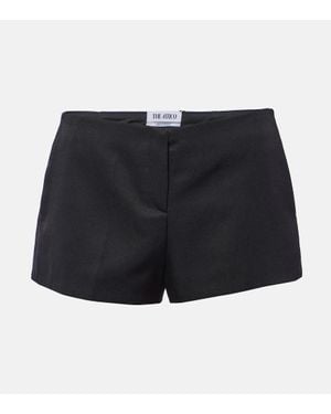 The Attico Virgin Wool Shorts - Black