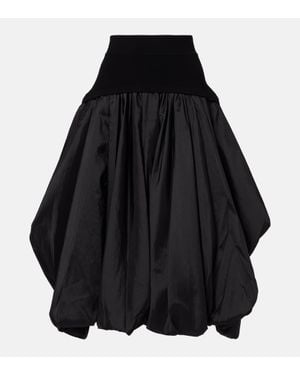 Jonathan Simkhai Corinn Bubble Midi Skirt - Black