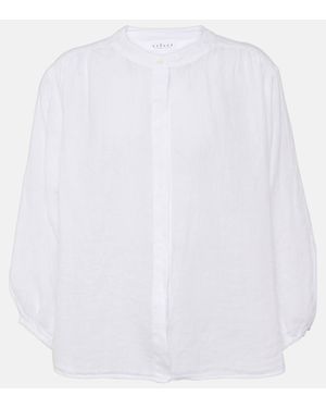 Velvet Avis Linen Blouse - White