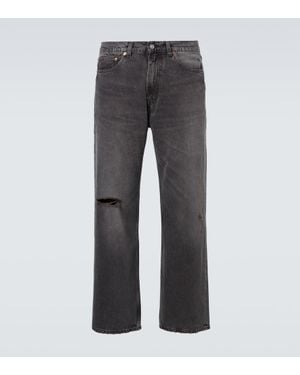 Our Legacy Wide-Leg Distressed Jeans Third Cut - Grau