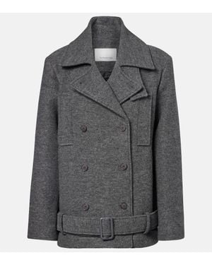 Frankie Shop Cabanjacke Scothern Aus Schurwolle - Grau