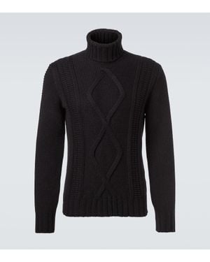 Brunello Cucinelli Rollkragenpullover Aus Kaschmir - Schwarz