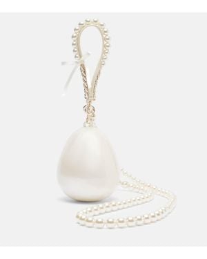 Simone Rocha Egg Embellished Tote Bag - White