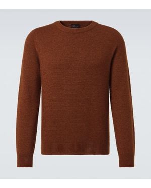 Brioni Wool And Silk Jumper - Brown