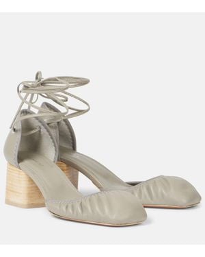 Lemaire Pumps Micro Ballerina 55 Aus Leder - Mettallic
